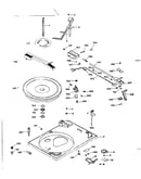 Record changer parts - above baseplate