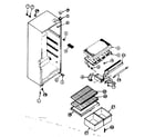 Kenmore 2538332292 cabinet parts diagram