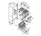 Kenmore 2538359241 cabinet parts diagram