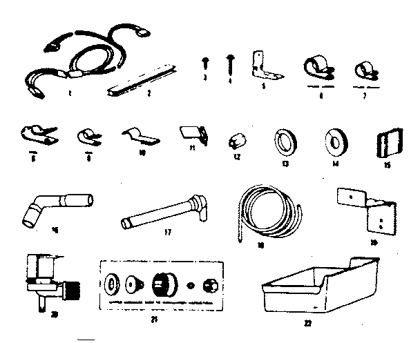 ICE MAKER INSTALLATION PARTS