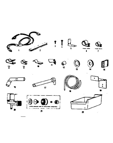 Ice maker installation parts
