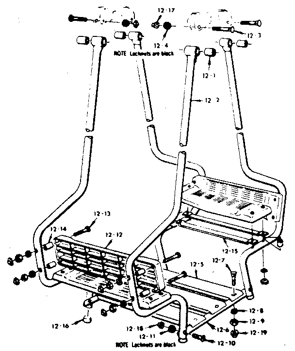 Lawn swing assembly