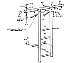 Sears 70172257-84 t frame assembly no. 205 diagram
