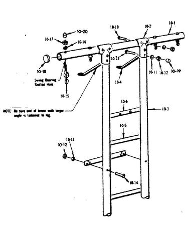T frame assembly no. 205