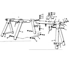 Sears 70172343-84 frame assembly diagram