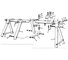Sears 70172907-80 a-frame assembly diagram