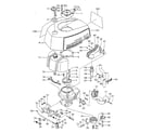 Craftsman 298586190 fig. 2 tank, clutch & muffler diagram
