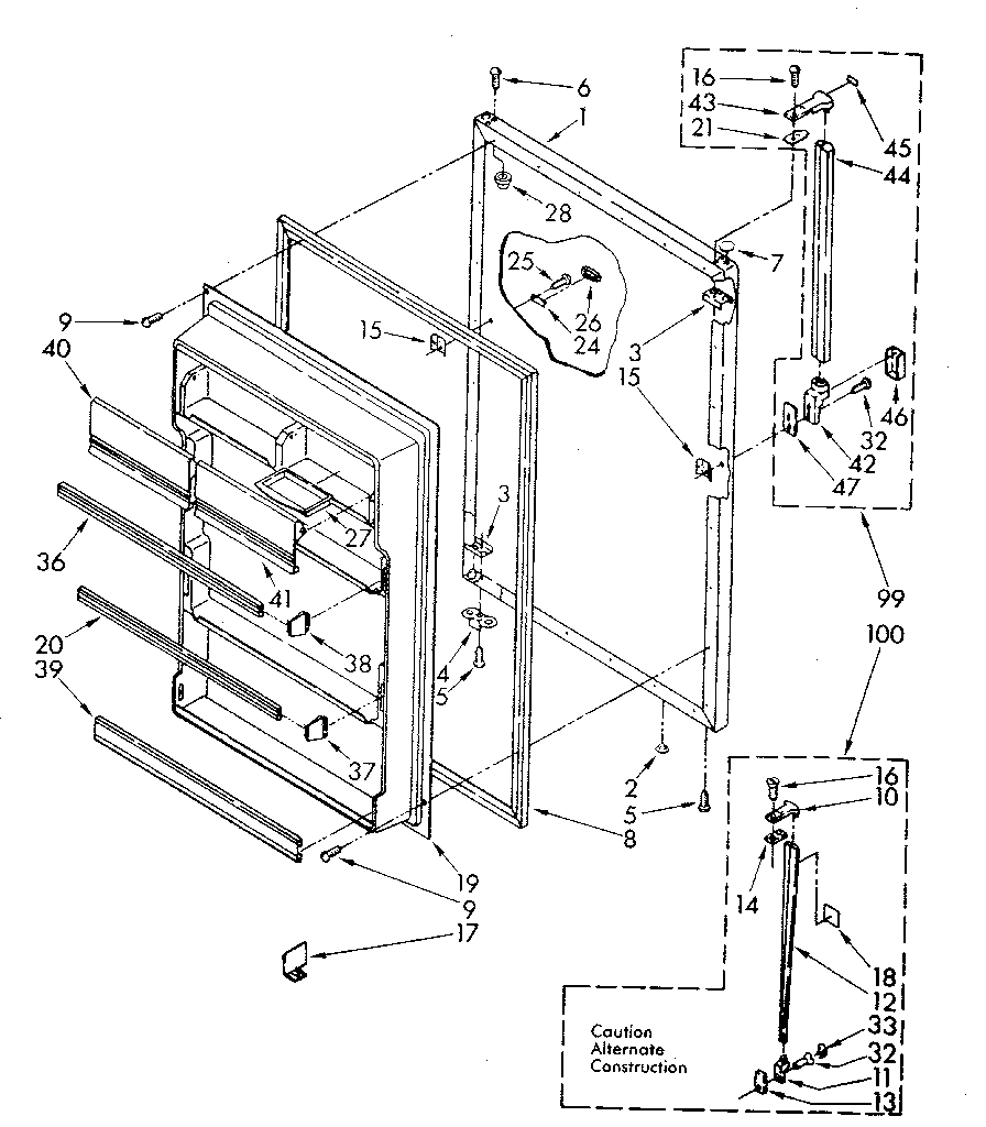 Refrigerator door