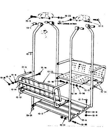 Lawnswing assembly
