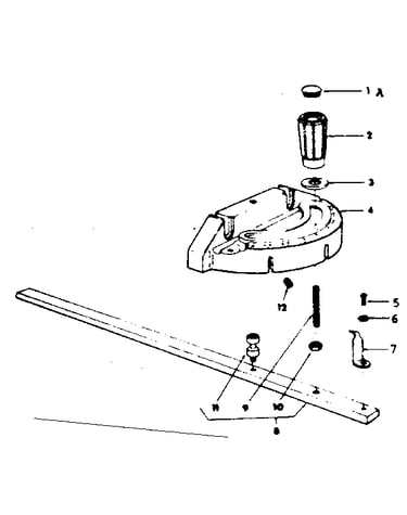 62694 miter gauge assembly