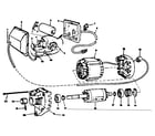 Craftsman 113242721 motor and control box assembly diagram