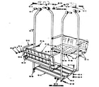 Sears 70172107-84 lawn swing assembly diagram