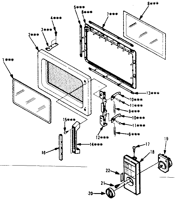 DOOR AND CONTROL PANEL PARTS