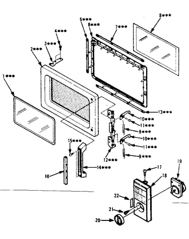 Door and control panel parts