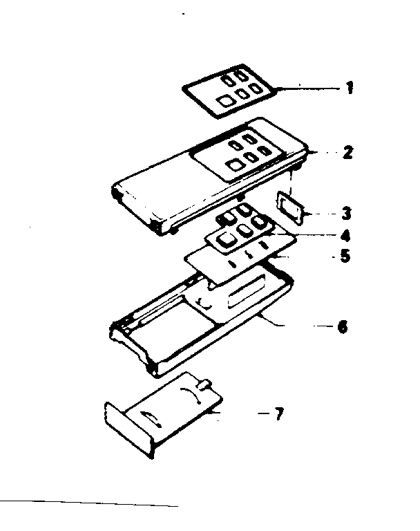 Remote control cabinet parts