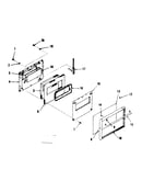 Lower oven door section