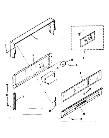 Backguard section