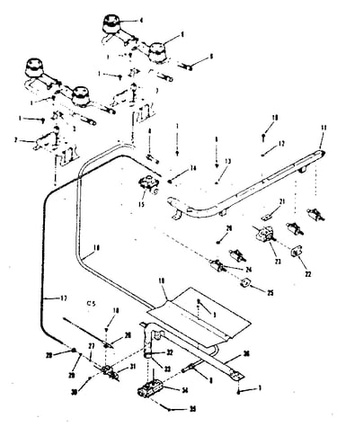Burner section