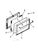 Oven door section