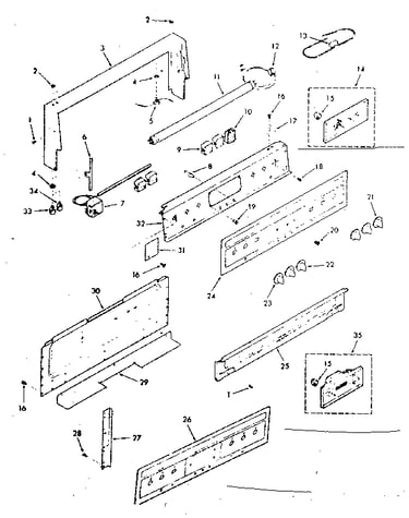 Backguard section