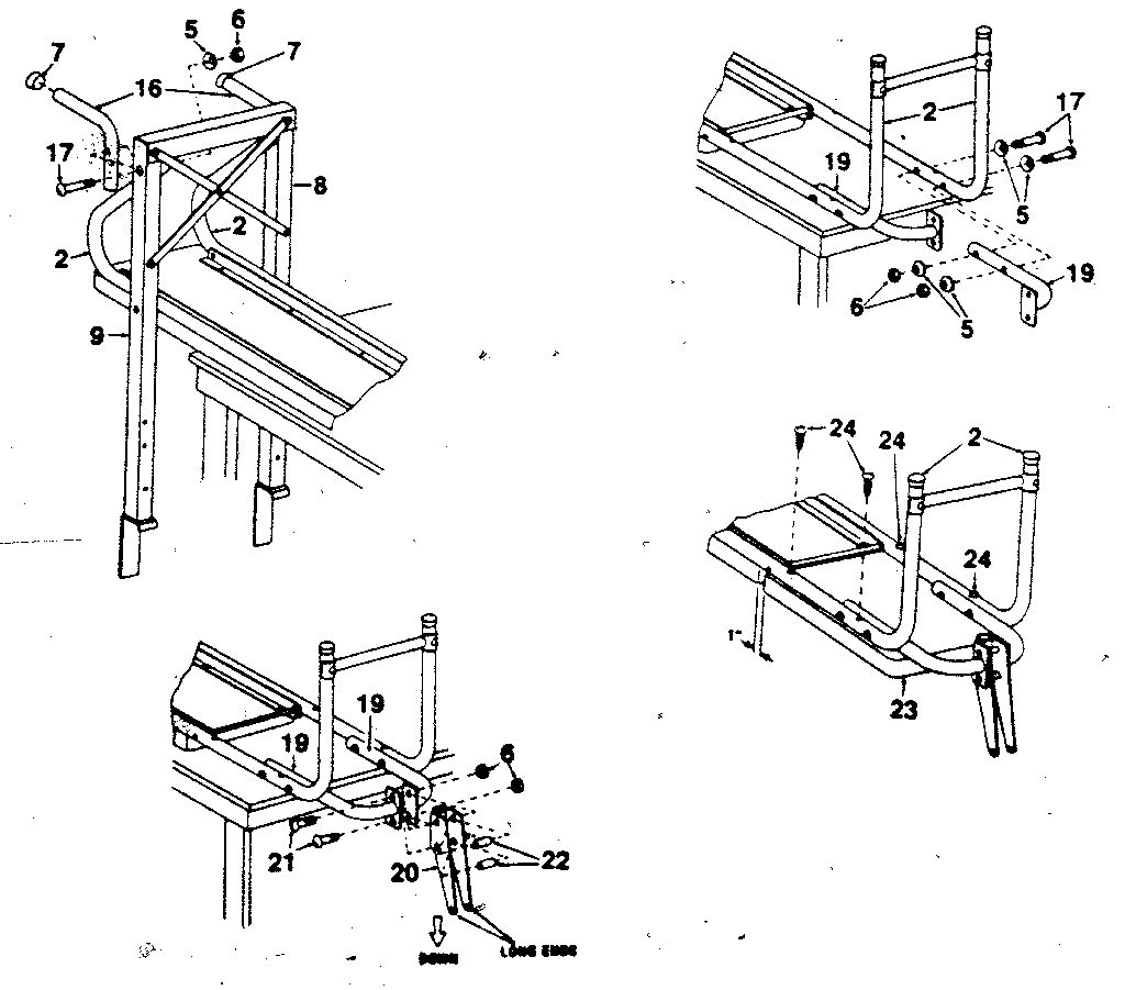Weight bench supports