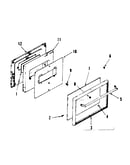 Oven door section