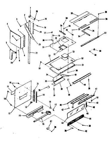 Upper oven pedestal section