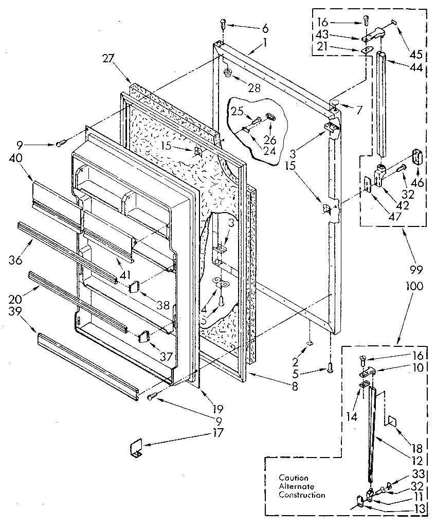 Refrigerator door