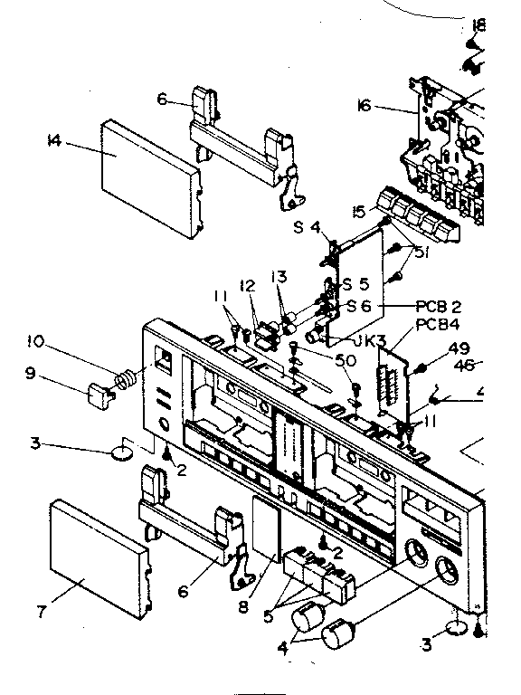 Front panel assembly