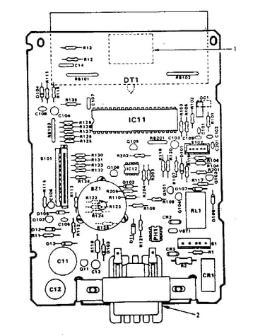 Power and control circuit board (part no. 12668 r)
