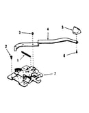 Oven door lock section