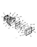 Oven door section