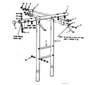 Sears 70172077-1 t-frame assembly diagram