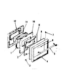 Lower & upper oven door section