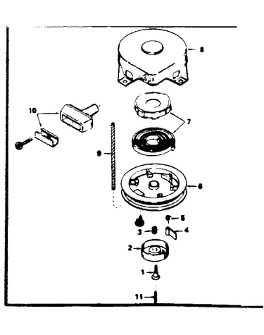 Rewind starter no. 590420