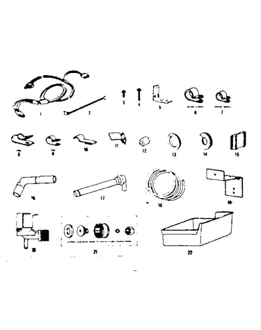 Ice maker installation parts