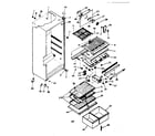 Kenmore 2538757273 cabinet parts diagram