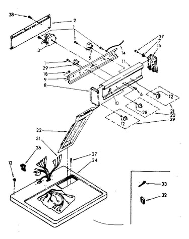 Top and console parts