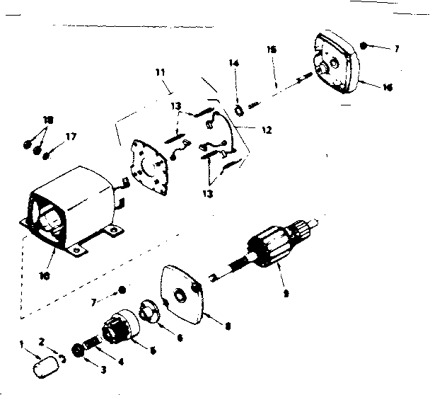 Starter motor no. 33805