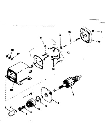 Starter motor no. 33805