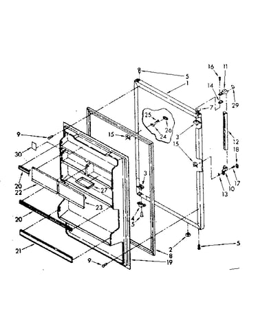 Refrigerator door parts