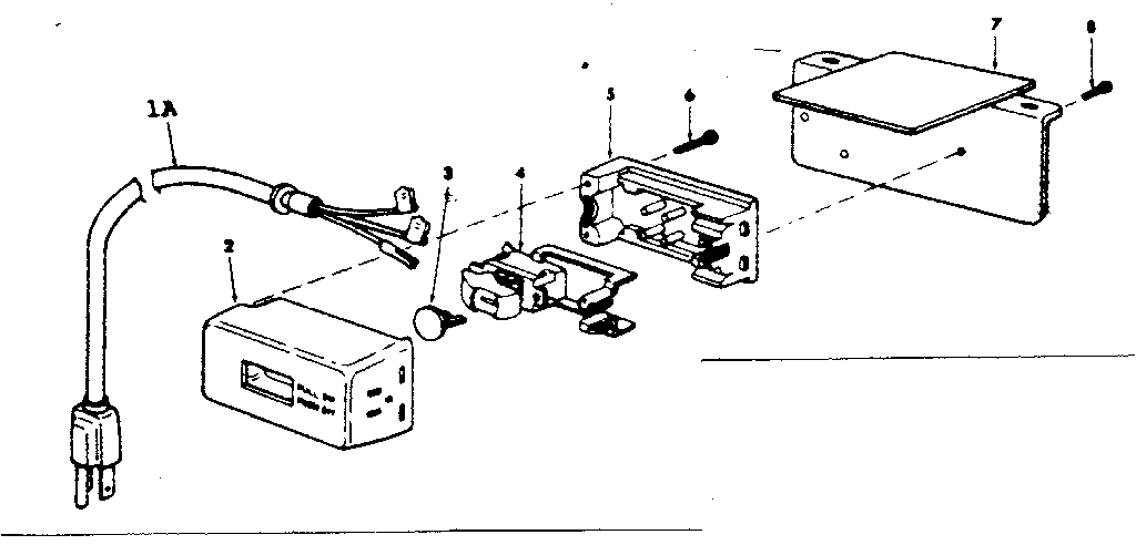 On/off power outlet 60382 and mounting bracket