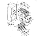 Kenmore 2538359282 cabinet parts diagram