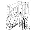 Kenmore 1068469470 cabinet parts diagram