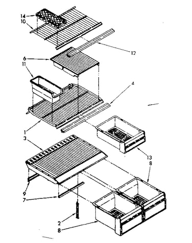 Shelf parts