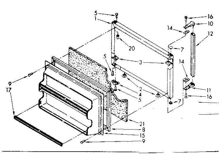 Freezer door parts