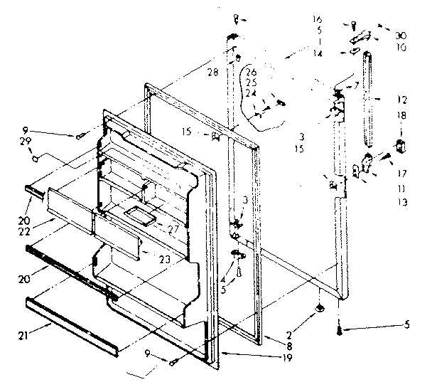 Refrigerator door parts