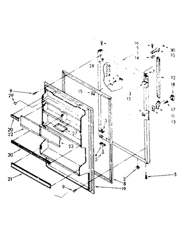 Refrigerator door parts