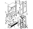 Kenmore 1068569480 cabinet parts diagram