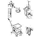 Onan BF-MS2833D gear cover, oil base and oil pump group diagram